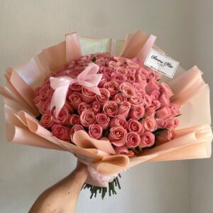 Ramo 100 rosas rositas