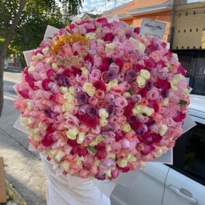 Ramo de 500 rosas pastel