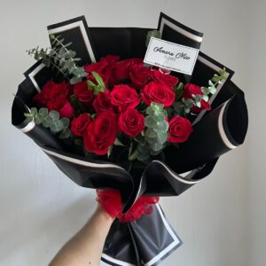 Ramo de 24 rosas rojas