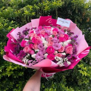 Ramo de 100 rosas varios colores