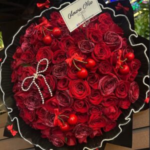 Ramo 100 rosas Cherry