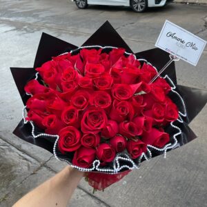 Ramo de 50 rosas rojas