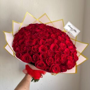 Ramo 100 rosas rojas