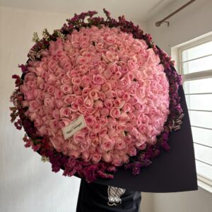Ramo de 300 rosas rositas